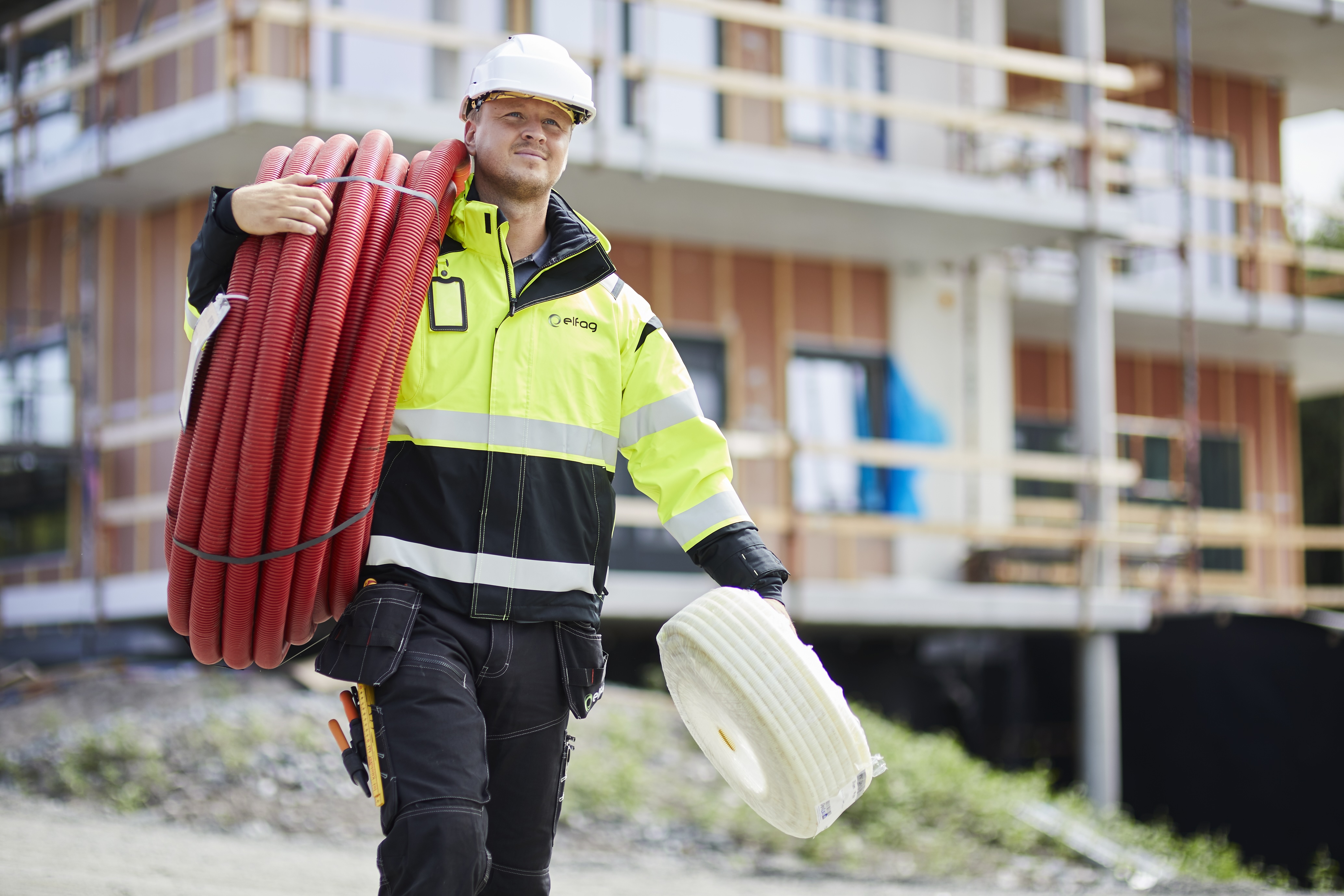 Foss Elektro på byggeplass ute